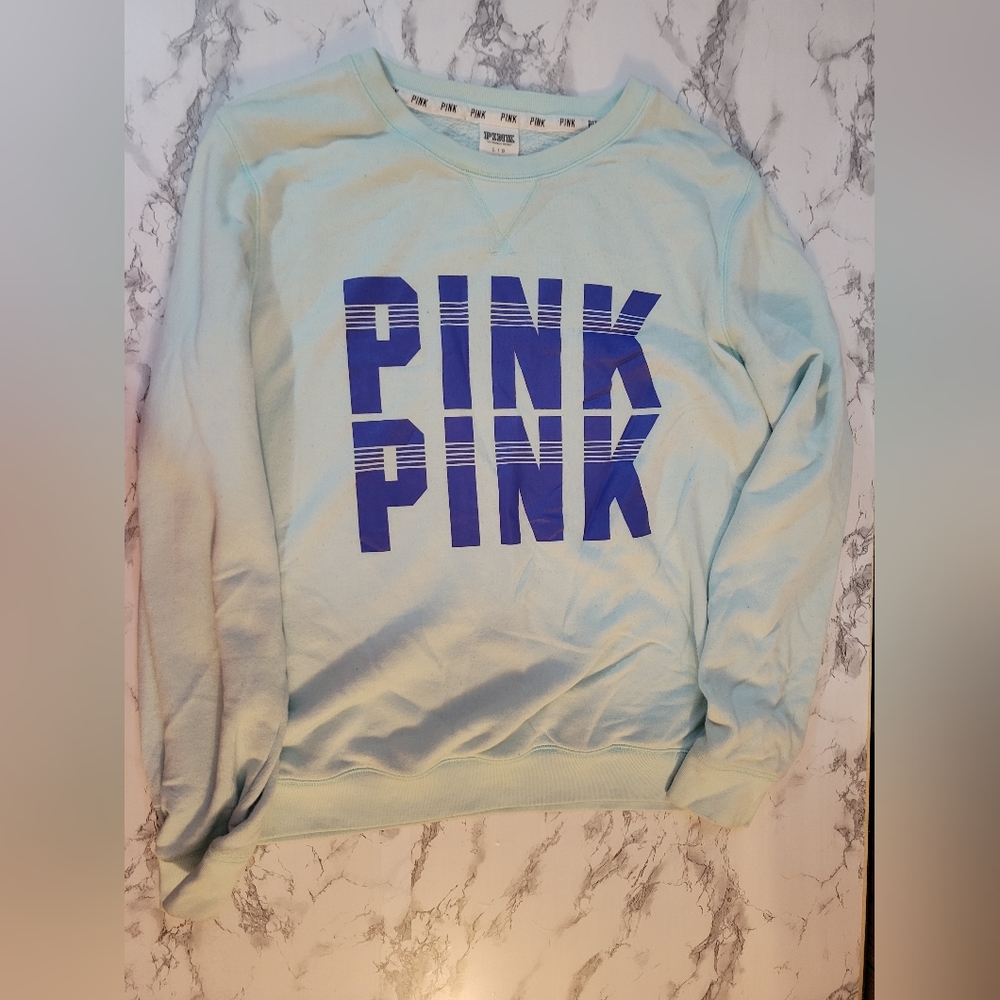 PINK Sweatshirt XL Light Teal